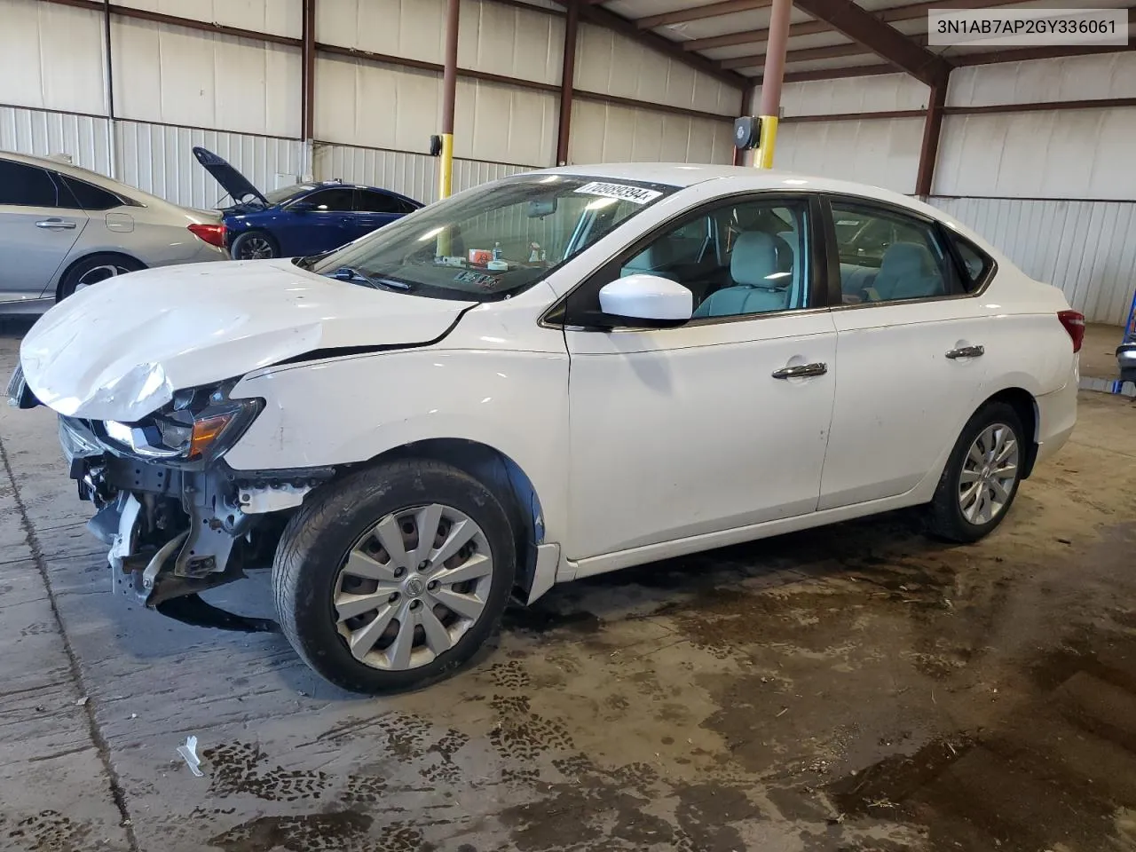 2016 Nissan Sentra S VIN: 3N1AB7AP2GY336061 Lot: 70989394