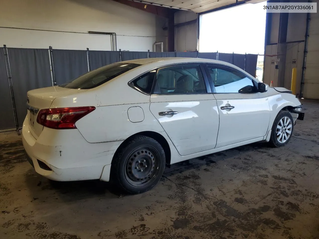 2016 Nissan Sentra S VIN: 3N1AB7AP2GY336061 Lot: 70989394