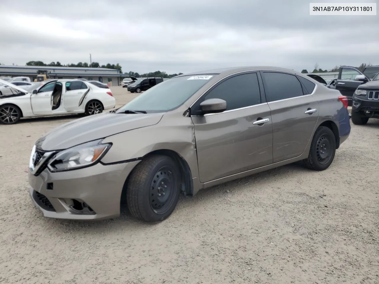 2016 Nissan Sentra S VIN: 3N1AB7AP1GY311801 Lot: 71258424