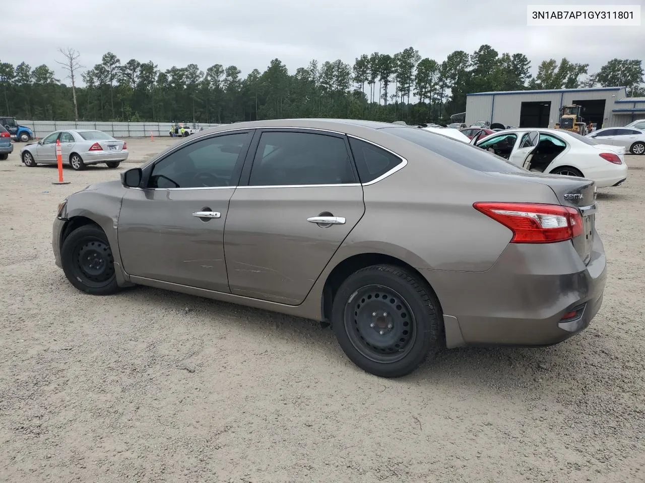 2016 Nissan Sentra S VIN: 3N1AB7AP1GY311801 Lot: 71258424