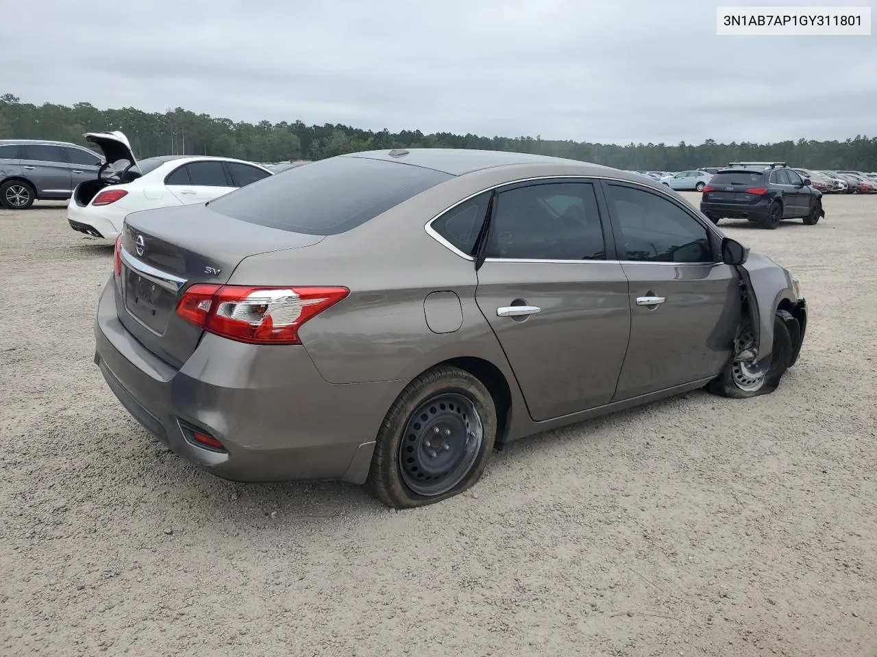 2016 Nissan Sentra S VIN: 3N1AB7AP1GY311801 Lot: 71258424