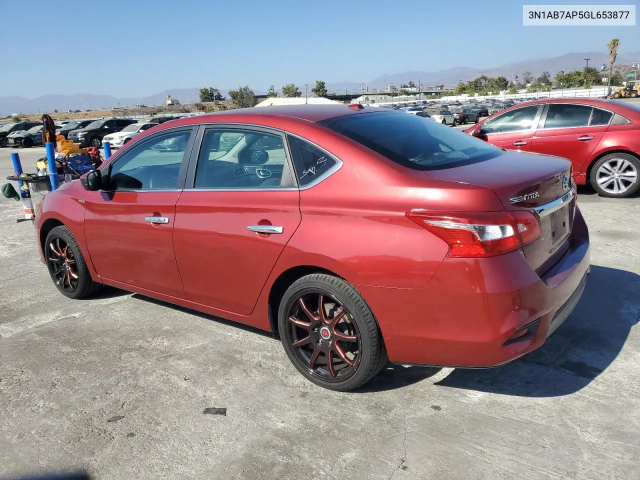 2016 Nissan Sentra S VIN: 3N1AB7AP5GL653877 Lot: 71438904