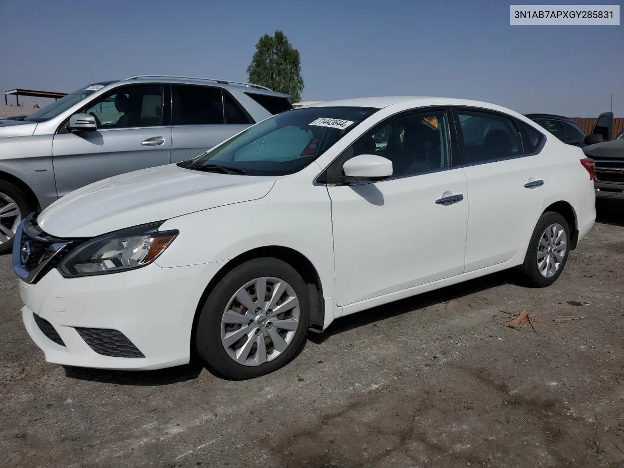 2016 Nissan Sentra S VIN: 3N1AB7APXGY285831 Lot: 71443644