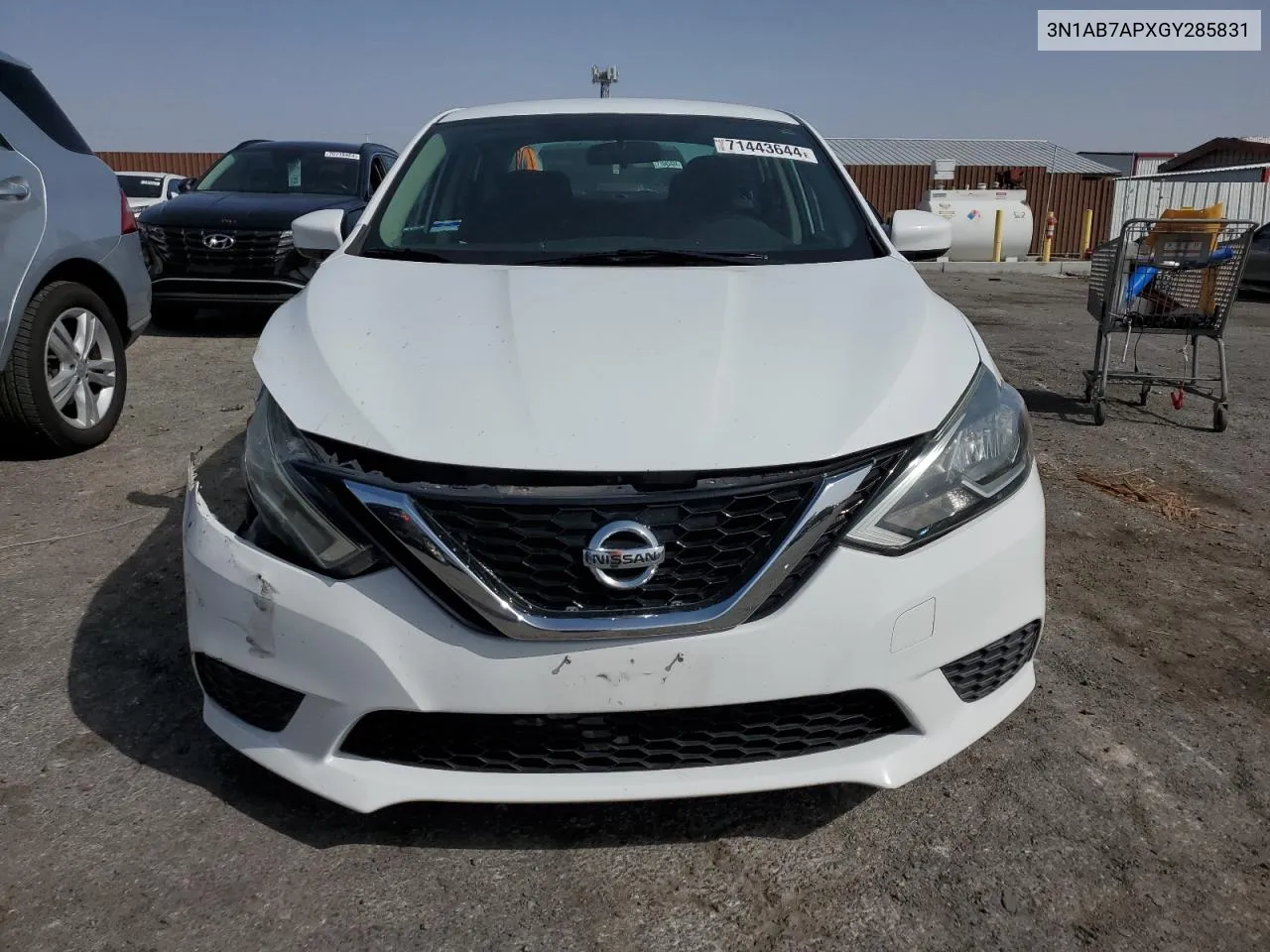 2016 Nissan Sentra S VIN: 3N1AB7APXGY285831 Lot: 71443644