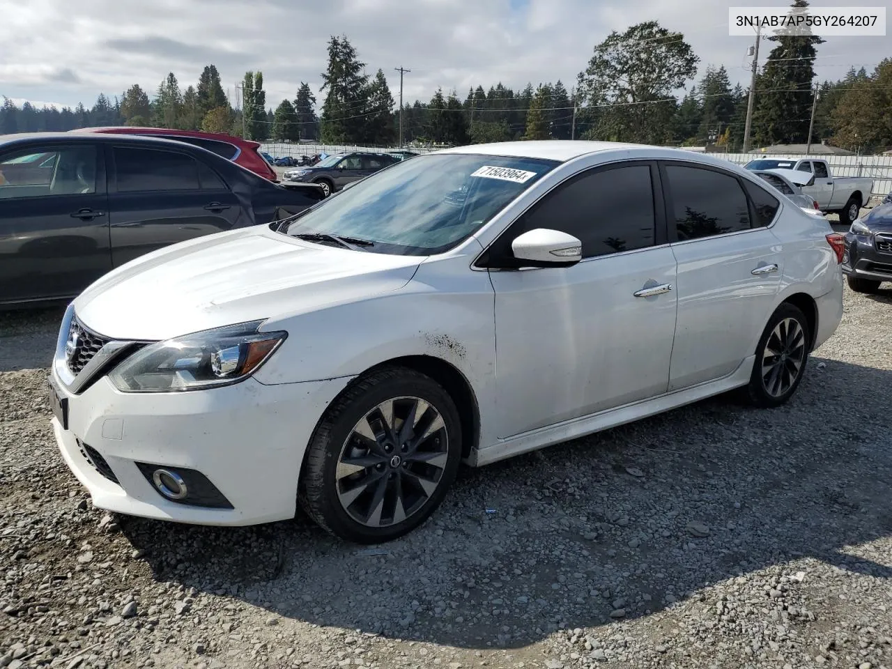 2016 Nissan Sentra S VIN: 3N1AB7AP5GY264207 Lot: 71503964