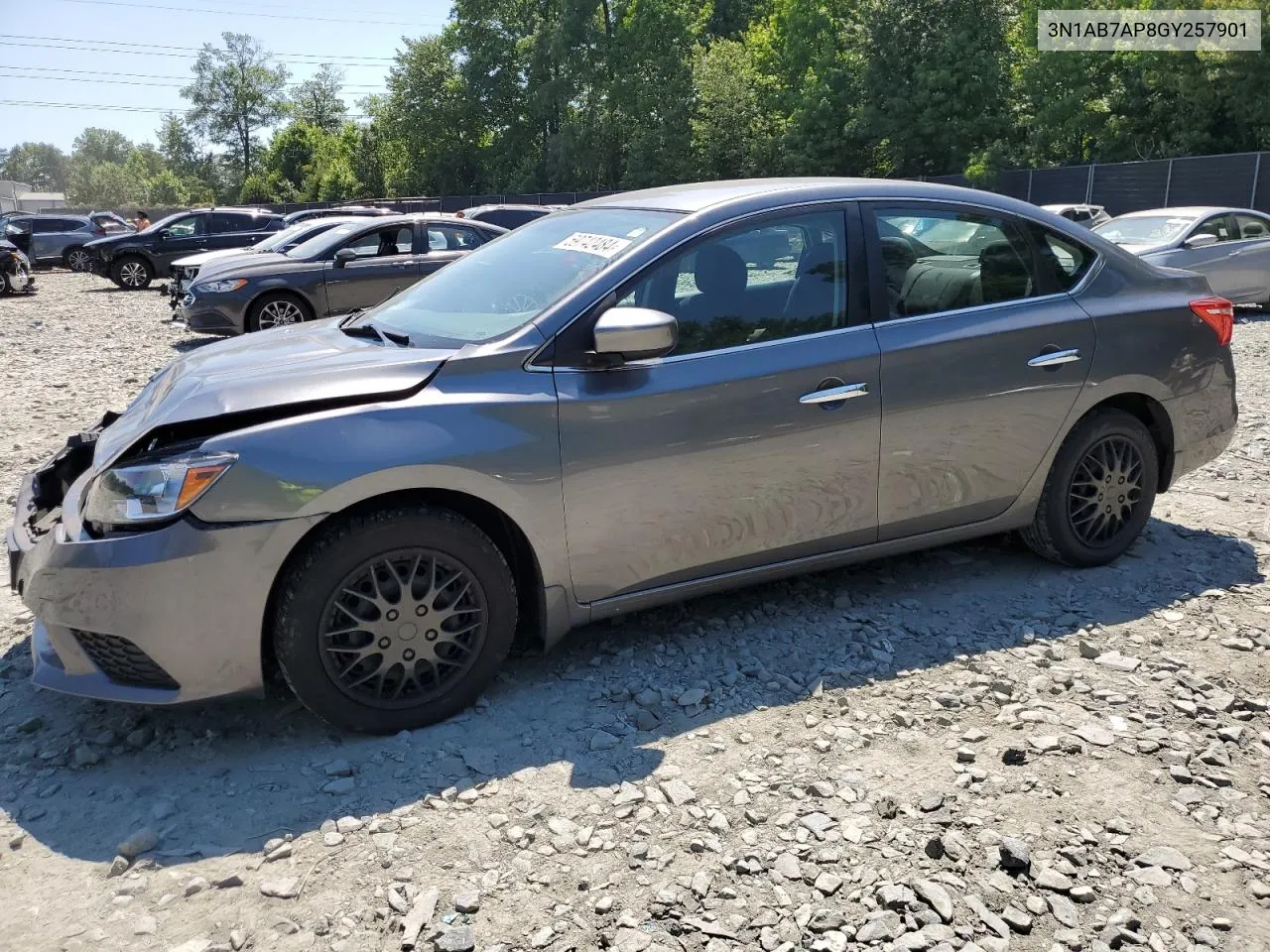 2016 Nissan Sentra S VIN: 3N1AB7AP8GY257901 Lot: 71762544