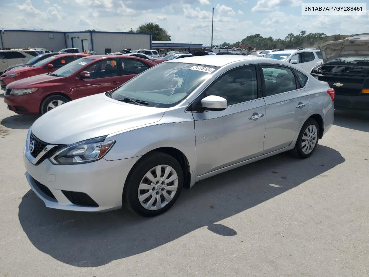 2016 Nissan Sentra S VIN: 3N1AB7AP7GY288461 Lot: 71778164