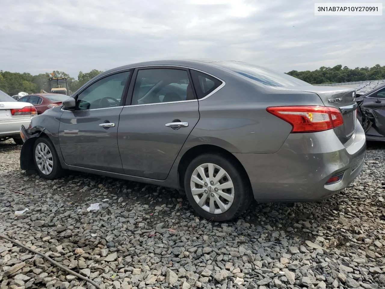 2016 Nissan Sentra S VIN: 3N1AB7AP1GY270991 Lot: 71891914