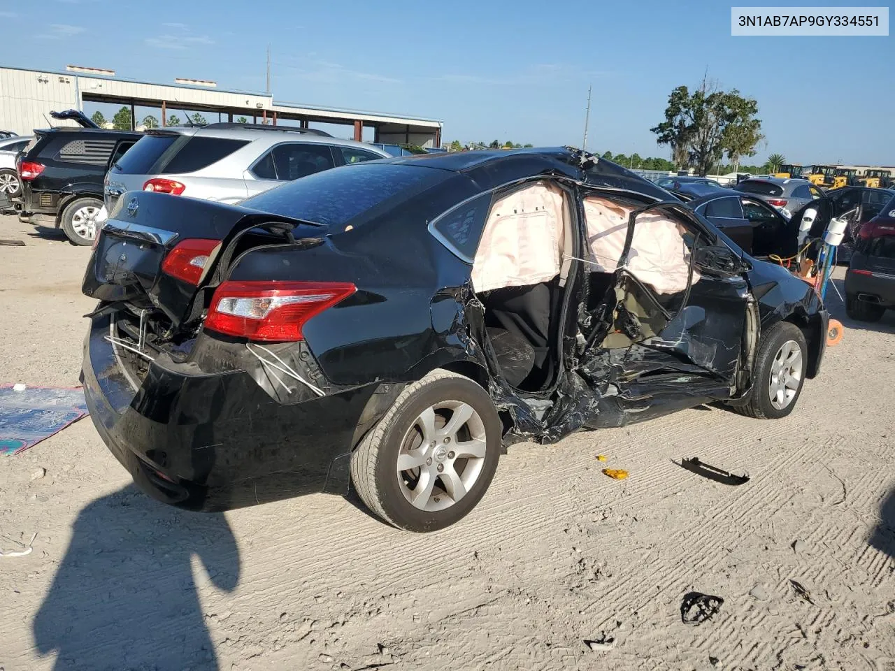 3N1AB7AP9GY334551 2016 Nissan Sentra S