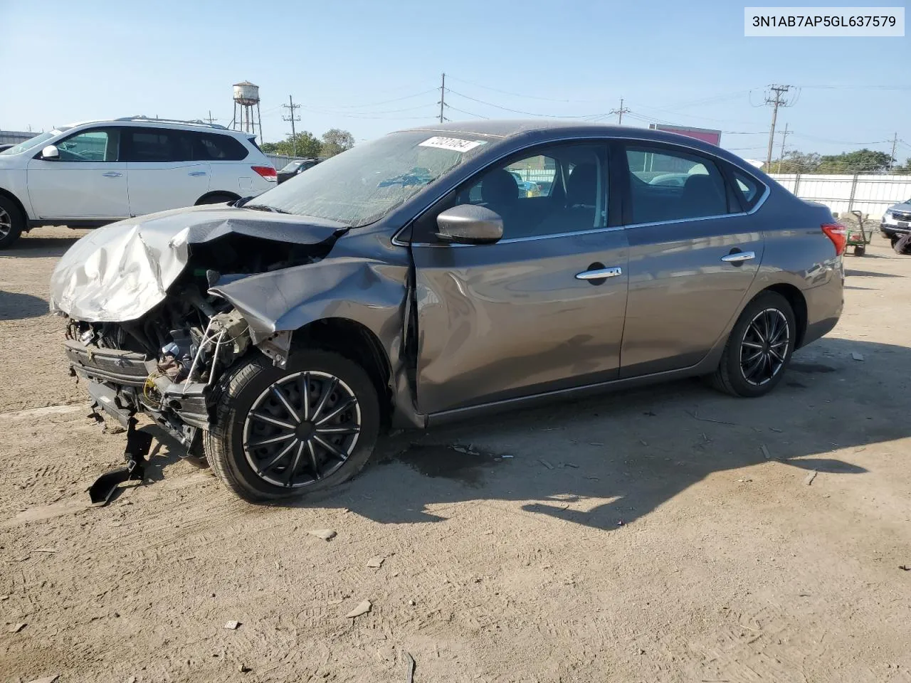 2016 Nissan Sentra S VIN: 3N1AB7AP5GL637579 Lot: 72031064