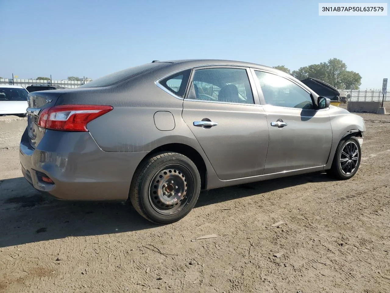 2016 Nissan Sentra S VIN: 3N1AB7AP5GL637579 Lot: 72031064