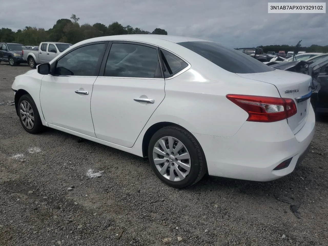 2016 Nissan Sentra S VIN: 3N1AB7APXGY329102 Lot: 72418694