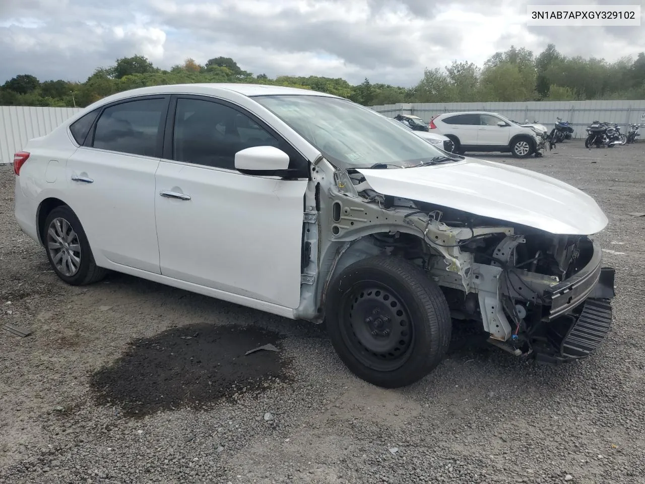 2016 Nissan Sentra S VIN: 3N1AB7APXGY329102 Lot: 72418694