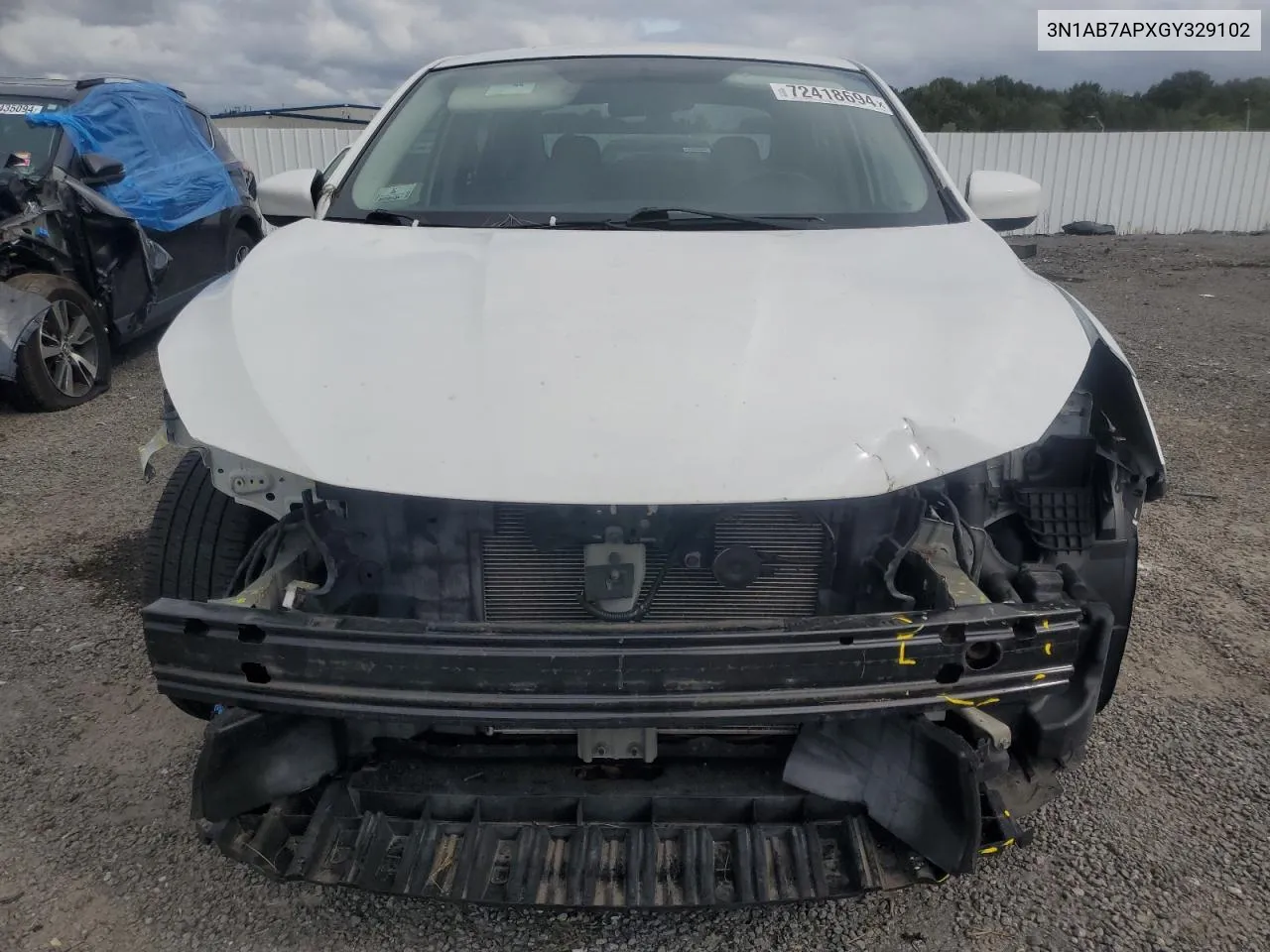 2016 Nissan Sentra S VIN: 3N1AB7APXGY329102 Lot: 72418694