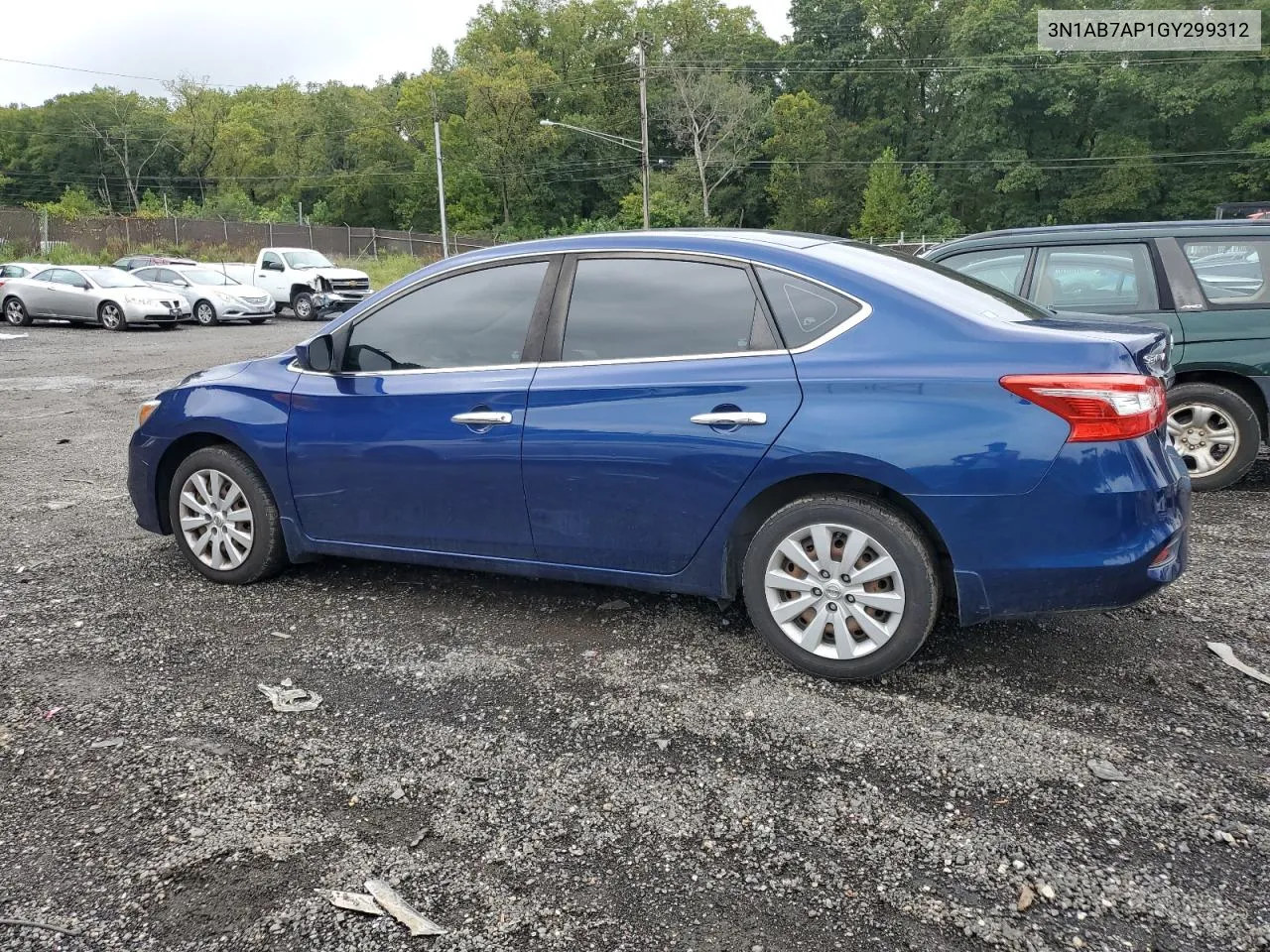 2016 Nissan Sentra S VIN: 3N1AB7AP1GY299312 Lot: 72434214