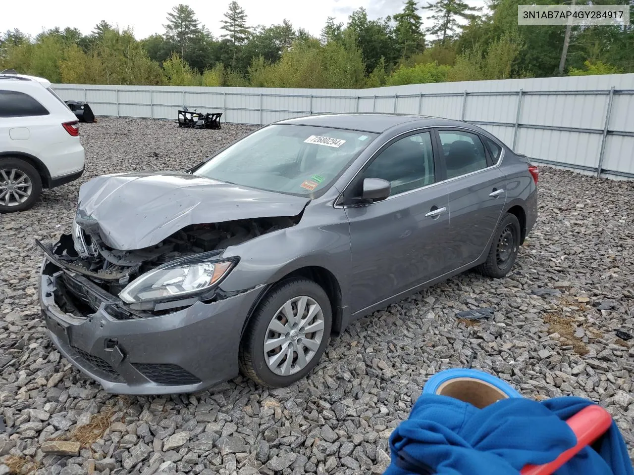 3N1AB7AP4GY284917 2016 Nissan Sentra S