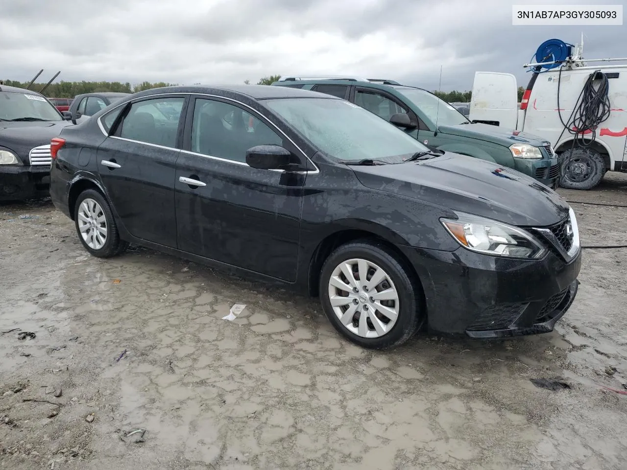 2016 Nissan Sentra S VIN: 3N1AB7AP3GY305093 Lot: 72762634