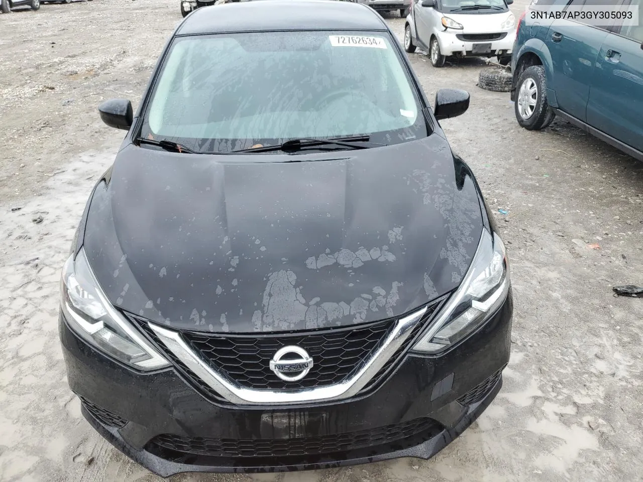 2016 Nissan Sentra S VIN: 3N1AB7AP3GY305093 Lot: 72762634