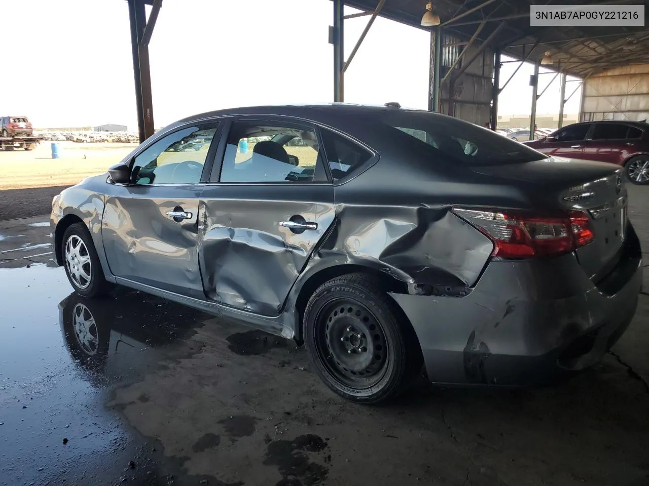 2016 Nissan Sentra S VIN: 3N1AB7AP0GY221216 Lot: 72847064