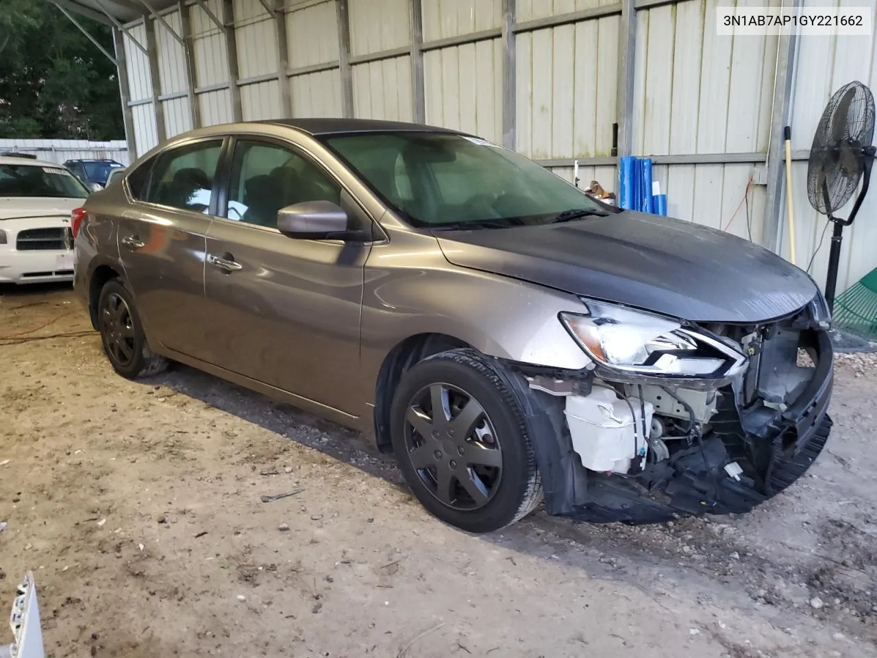 2016 Nissan Sentra S VIN: 3N1AB7AP1GY221662 Lot: 72971064