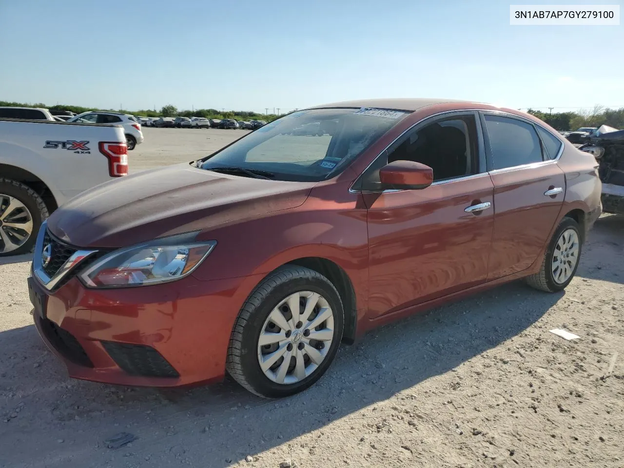 2016 Nissan Sentra S VIN: 3N1AB7AP7GY279100 Lot: 73221864