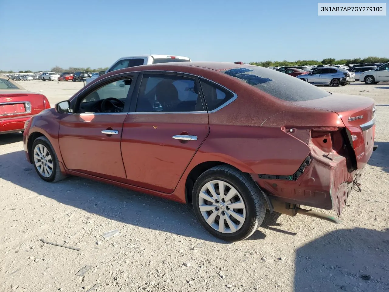 2016 Nissan Sentra S VIN: 3N1AB7AP7GY279100 Lot: 73221864