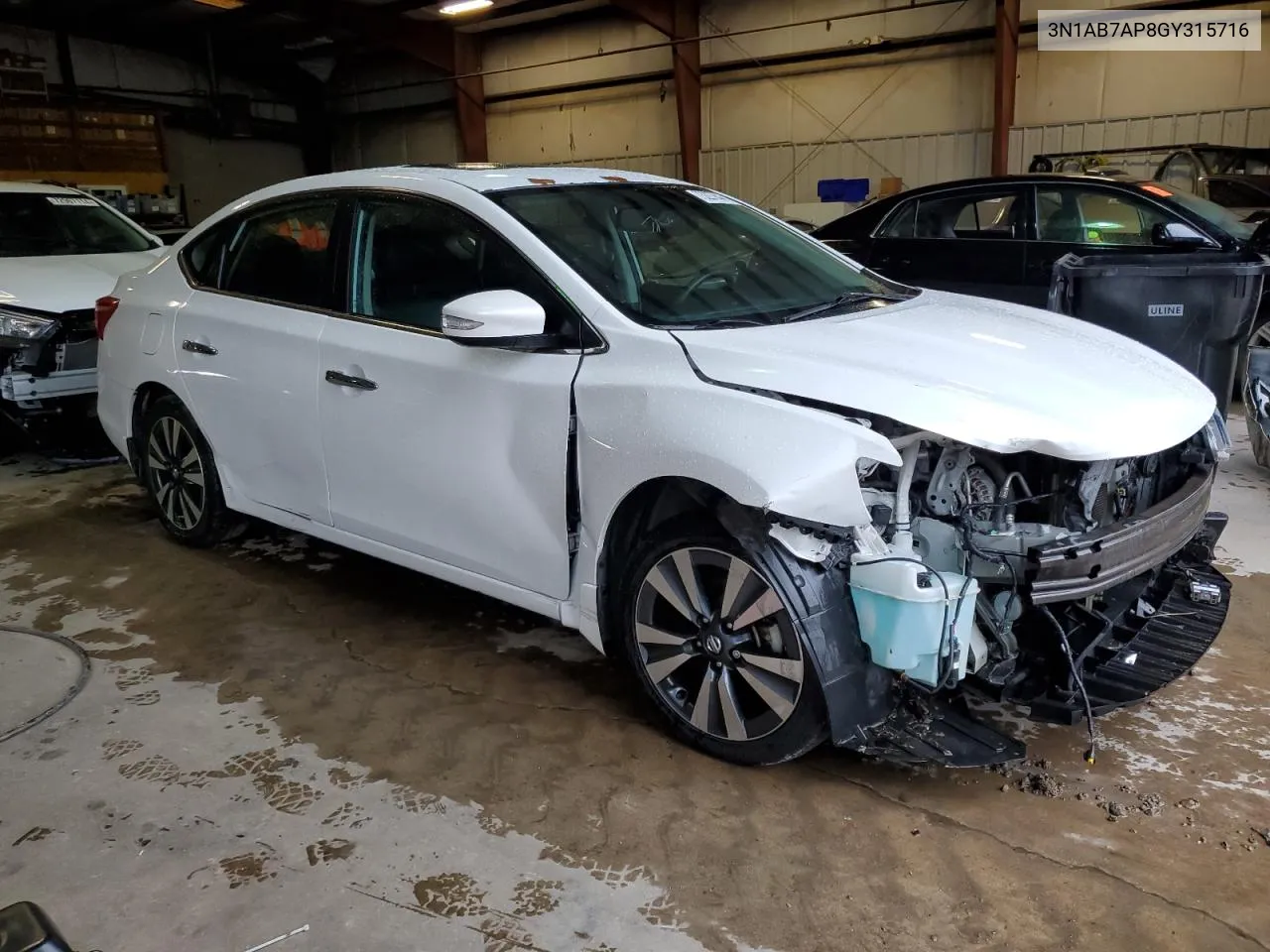 2016 Nissan Sentra S VIN: 3N1AB7AP8GY315716 Lot: 73227844