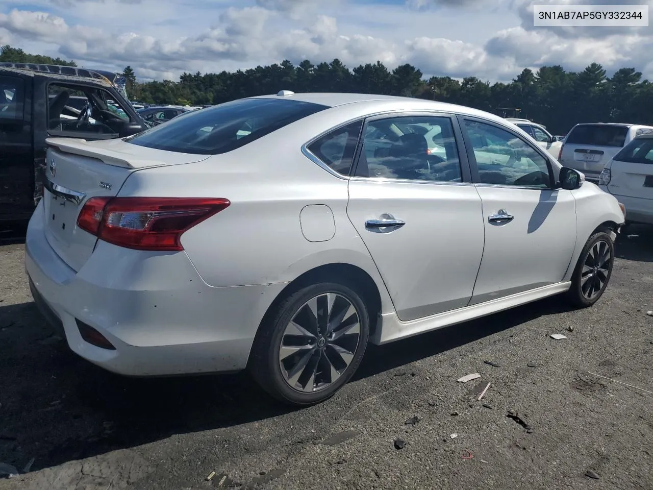 2016 Nissan Sentra S VIN: 3N1AB7AP5GY332344 Lot: 73358124