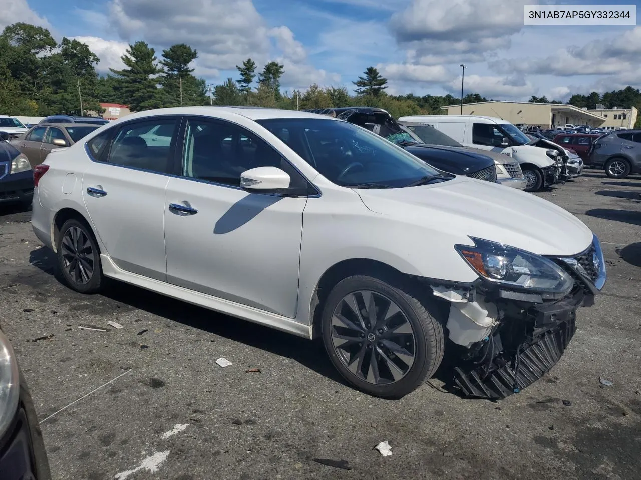 2016 Nissan Sentra S VIN: 3N1AB7AP5GY332344 Lot: 73358124