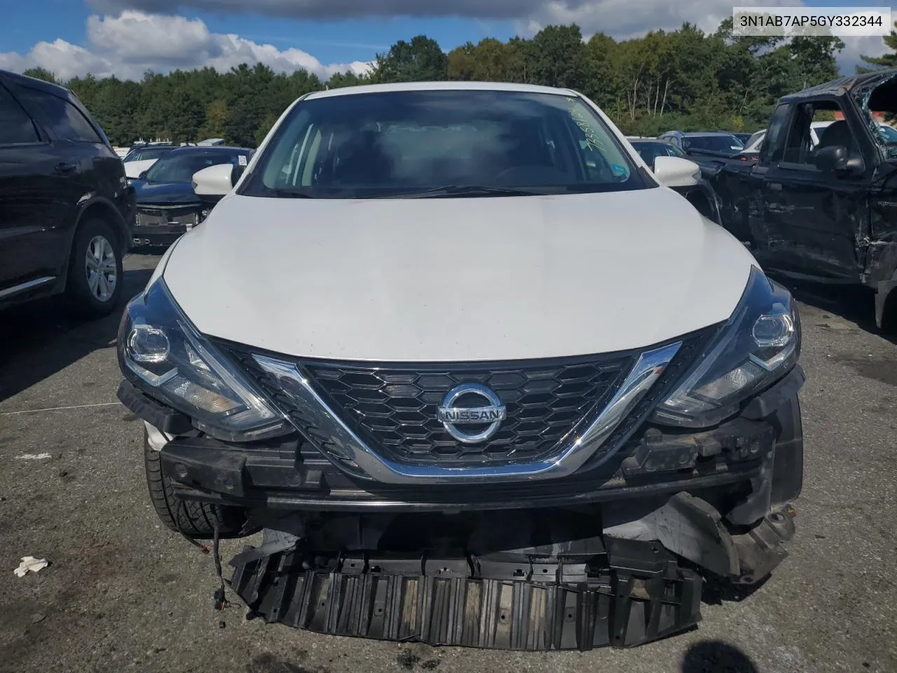 2016 Nissan Sentra S VIN: 3N1AB7AP5GY332344 Lot: 73358124