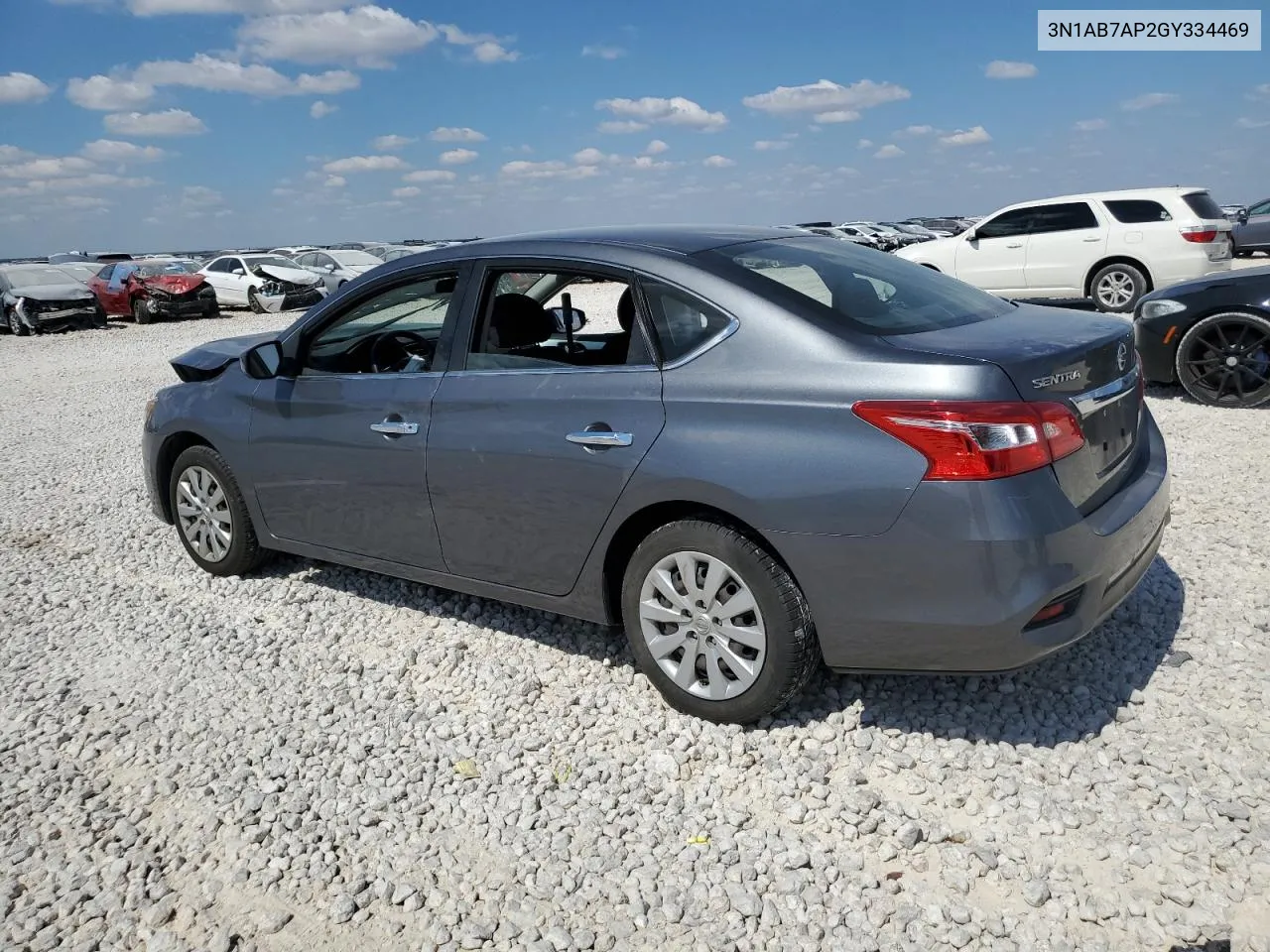 2016 Nissan Sentra S VIN: 3N1AB7AP2GY334469 Lot: 73825714