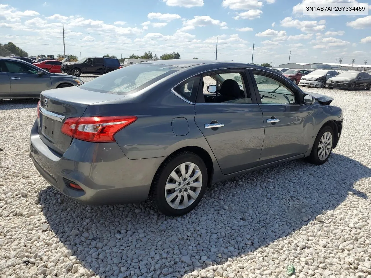 2016 Nissan Sentra S VIN: 3N1AB7AP2GY334469 Lot: 73825714