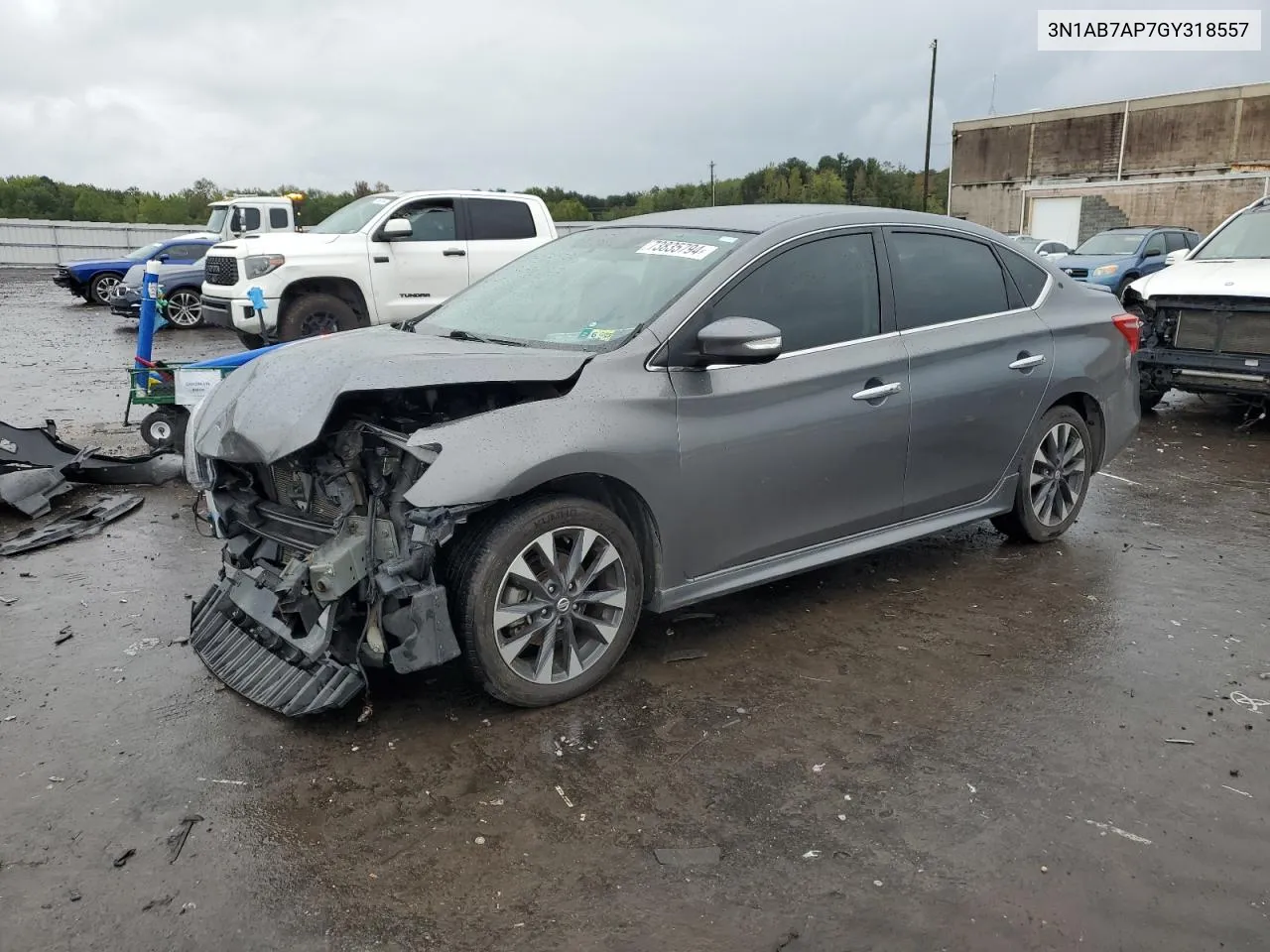 2016 Nissan Sentra S VIN: 3N1AB7AP7GY318557 Lot: 73835794