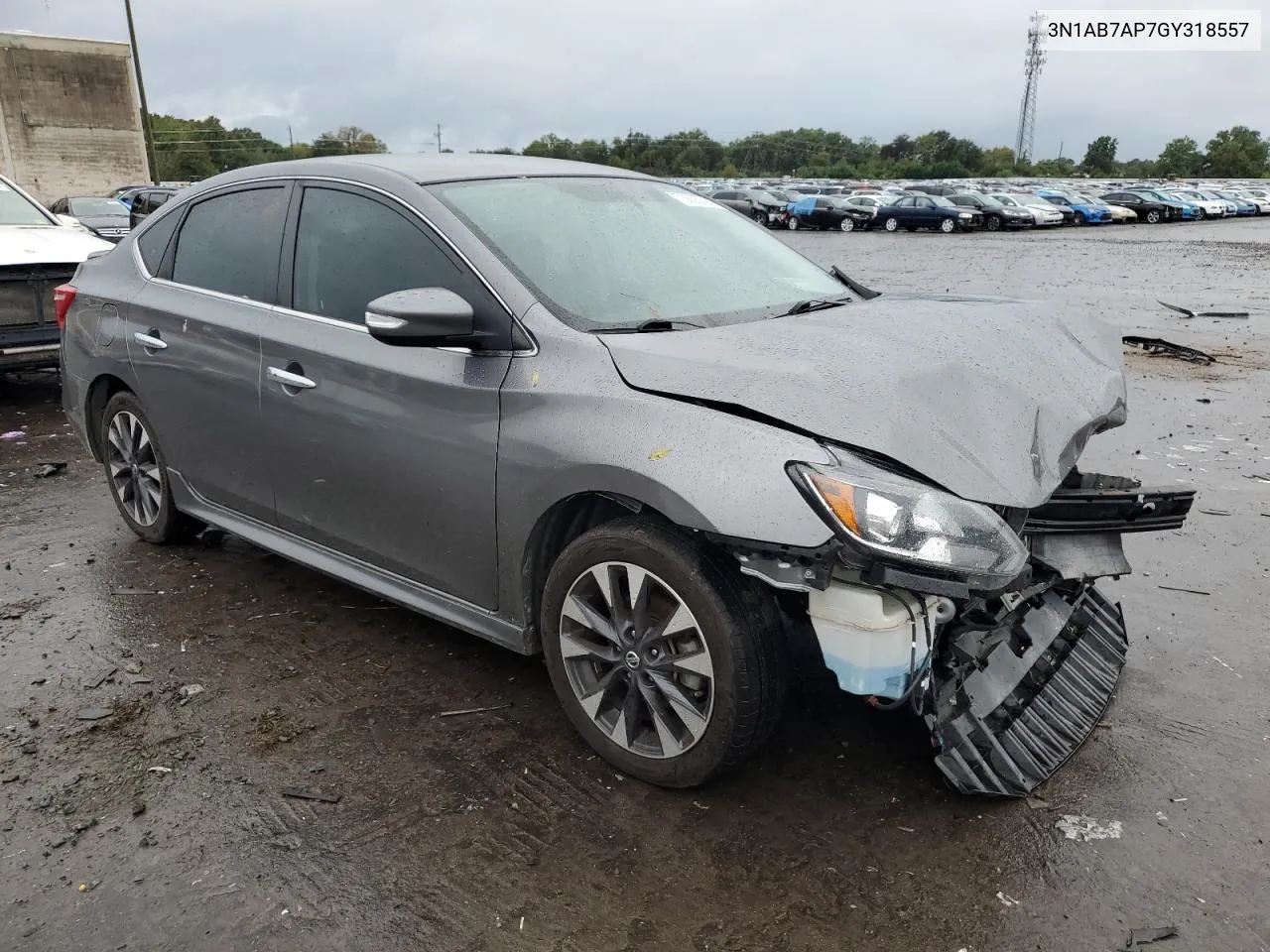 2016 Nissan Sentra S VIN: 3N1AB7AP7GY318557 Lot: 73835794