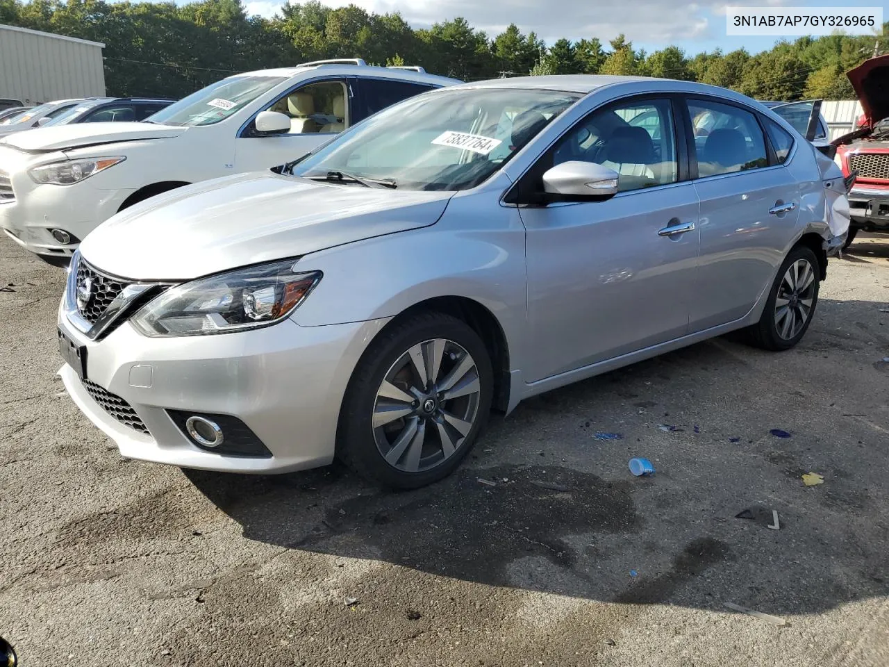 2016 Nissan Sentra S VIN: 3N1AB7AP7GY326965 Lot: 73837764