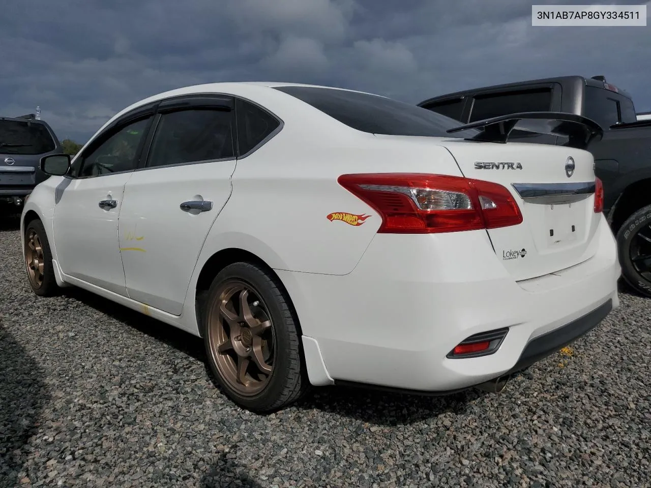 2016 Nissan Sentra S VIN: 3N1AB7AP8GY334511 Lot: 73851124