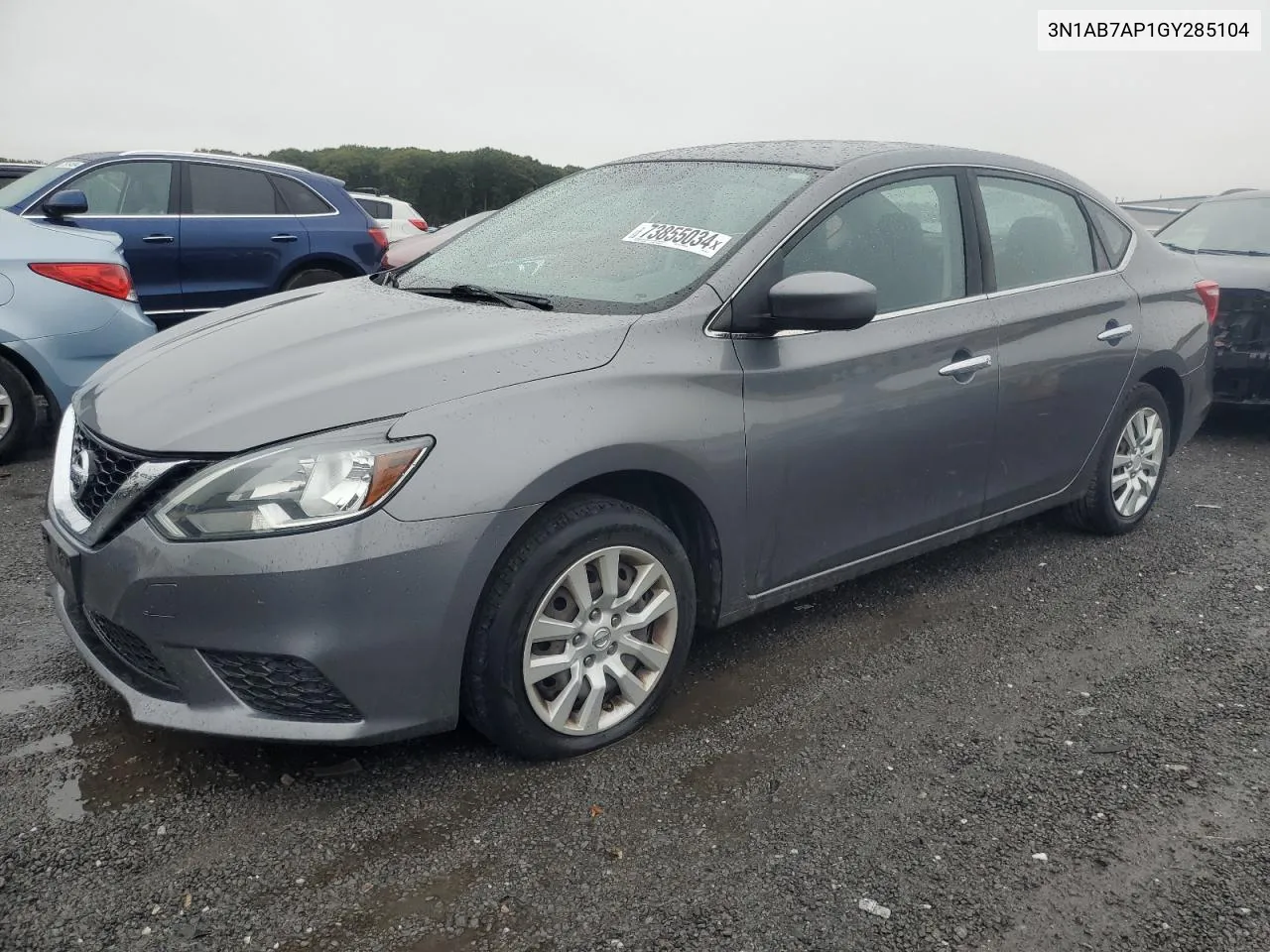 2016 Nissan Sentra S VIN: 3N1AB7AP1GY285104 Lot: 73855034