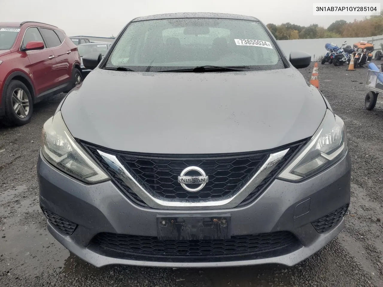 2016 Nissan Sentra S VIN: 3N1AB7AP1GY285104 Lot: 73855034