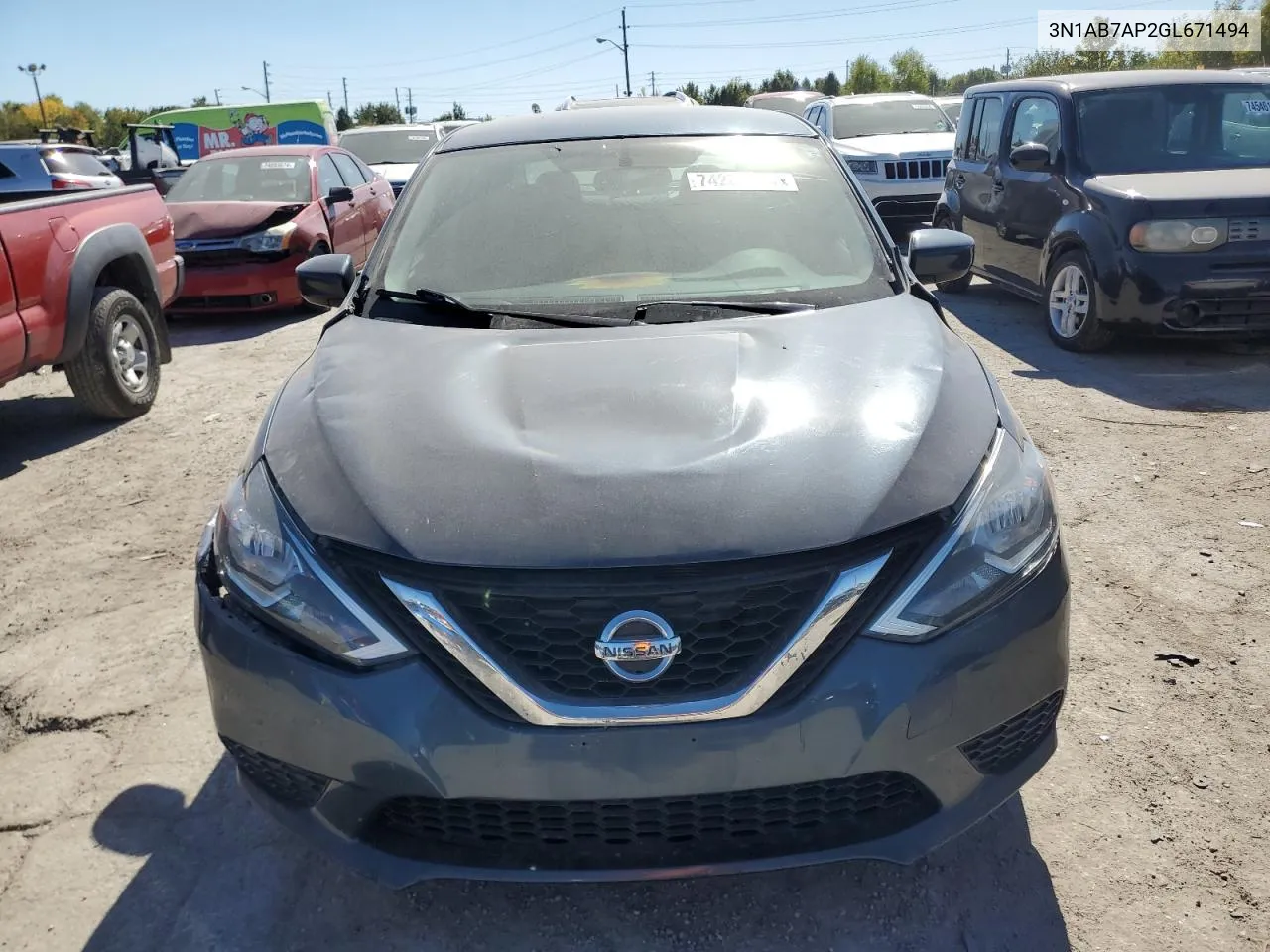 3N1AB7AP2GL671494 2016 Nissan Sentra S