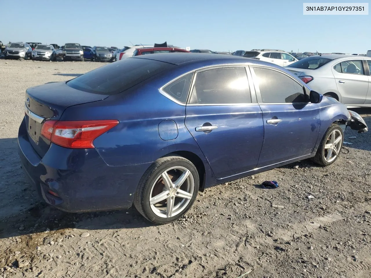 2016 Nissan Sentra S VIN: 3N1AB7AP1GY297351 Lot: 74619294