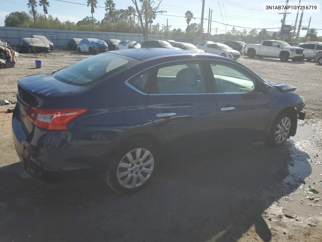 2016 Nissan Sentra S VIN: 3N1AB7AP1GY216719 Lot: 75080814