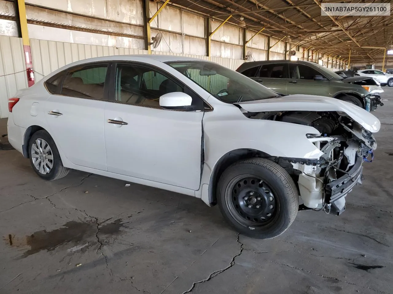 2016 Nissan Sentra S VIN: 3N1AB7AP5GY261100 Lot: 75243134