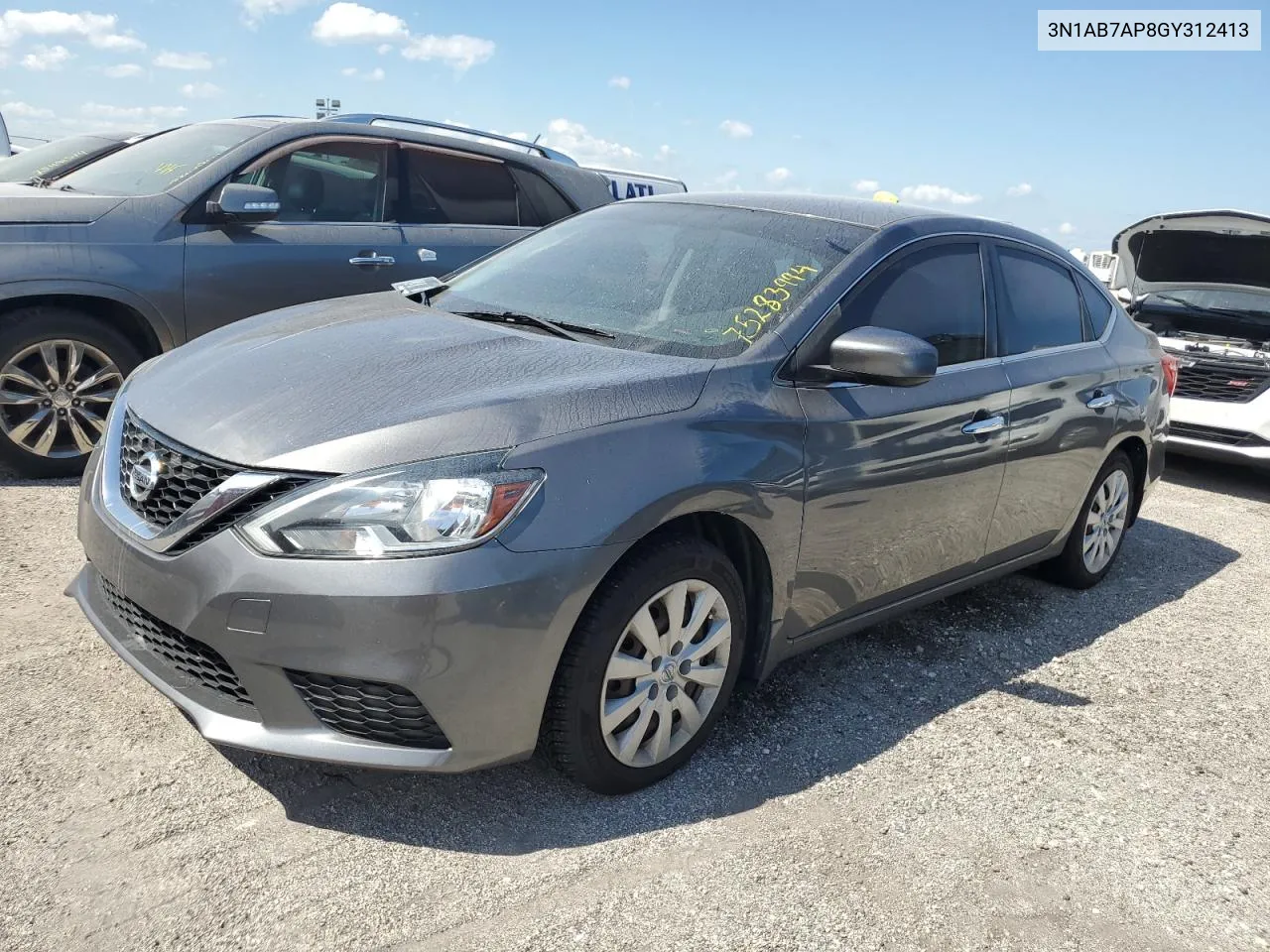 2016 Nissan Sentra S VIN: 3N1AB7AP8GY312413 Lot: 75283994