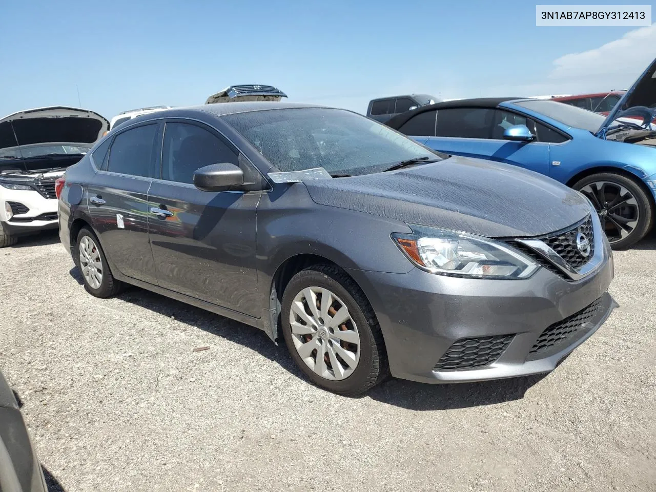 2016 Nissan Sentra S VIN: 3N1AB7AP8GY312413 Lot: 75283994