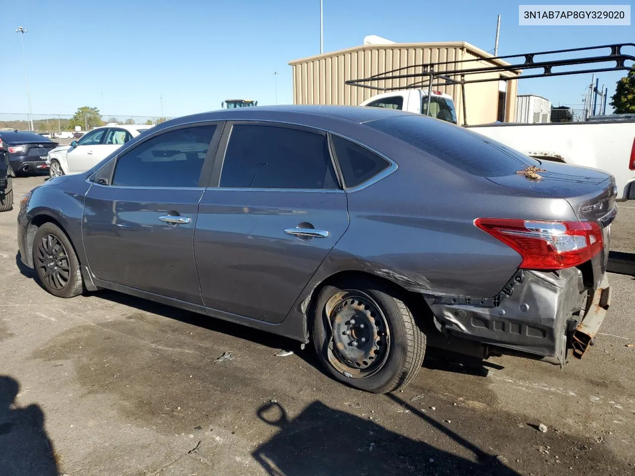 2016 Nissan Sentra S VIN: 3N1AB7AP8GY329020 Lot: 75497304