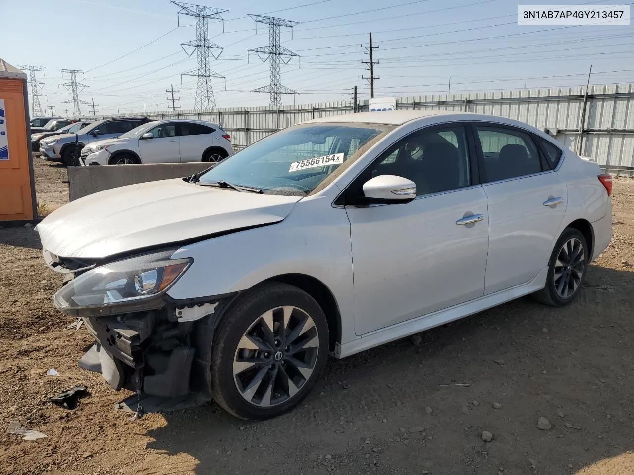 2016 Nissan Sentra S VIN: 3N1AB7AP4GY213457 Lot: 75566154