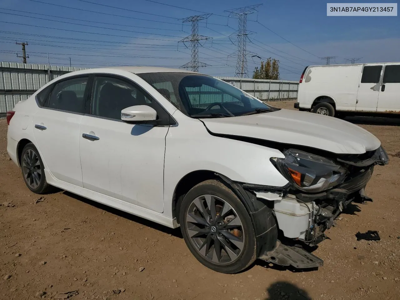 2016 Nissan Sentra S VIN: 3N1AB7AP4GY213457 Lot: 75566154