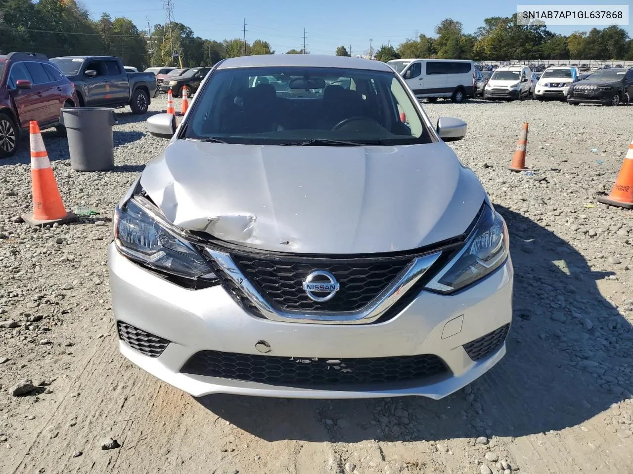 2016 Nissan Sentra S VIN: 3N1AB7AP1GL637868 Lot: 75687824