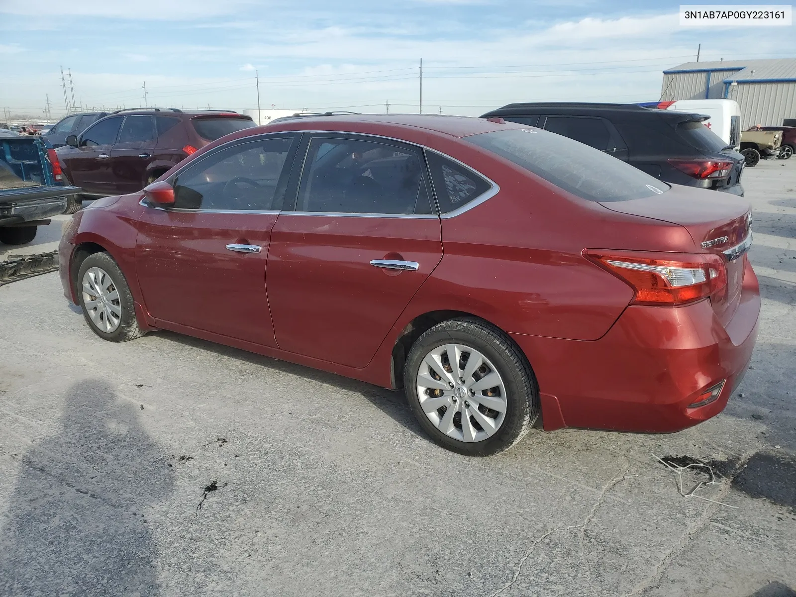 2016 Nissan Sentra S VIN: 3N1AB7AP0GY223161 Lot: 75953593