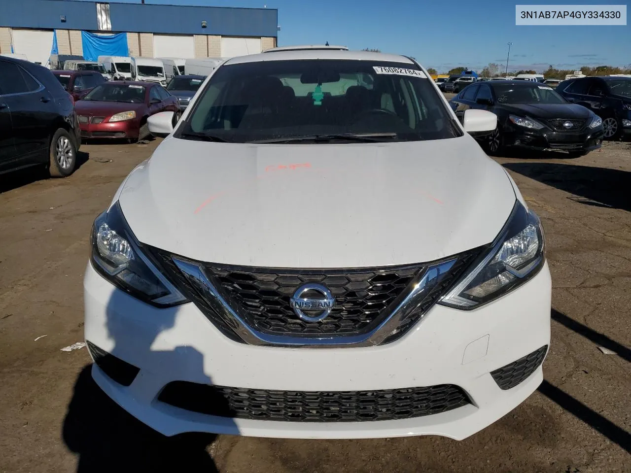 2016 Nissan Sentra S VIN: 3N1AB7AP4GY334330 Lot: 76082784